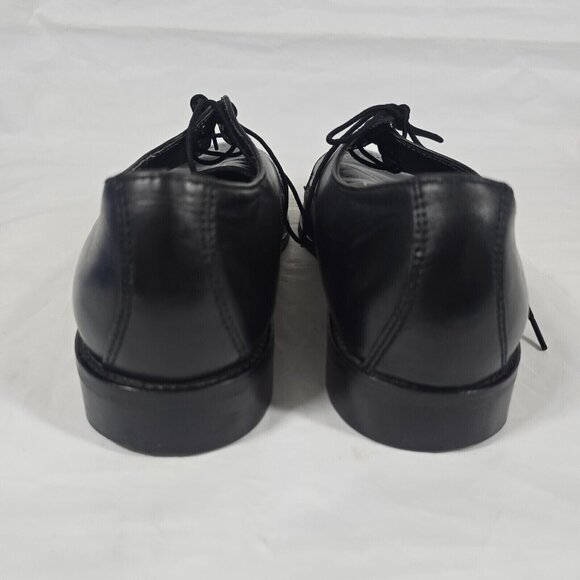 Giorgio Brutini Oxford Dress Shoes Men Size 9 Black Leather Square Toe Lace Up - Picture 4 of 9